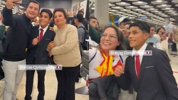 ‘Pol Deportes’ llegó a España y fue recibido por la comunidad peruana: “Gracias por el cariño”